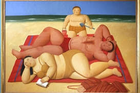 THE BEACH by Fernando Botero
